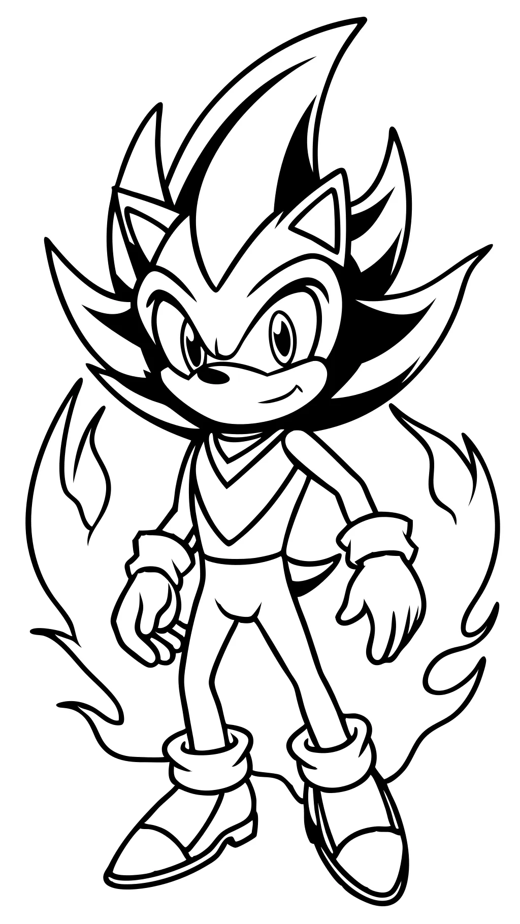 Páginas para colorear de shadow hedgehog